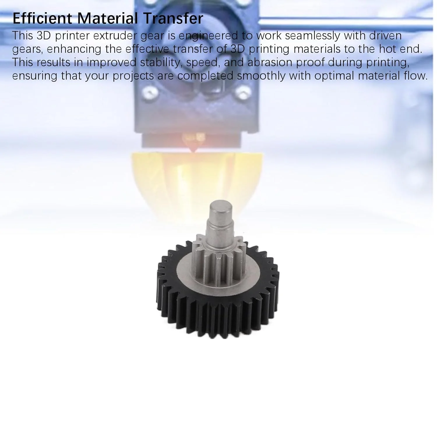 چرخ دنده کاهنده اکسترودر پرینتر سه بعدی با ساخت نفیس، جایگزین K1 K1C، سازگاری چند منظوره