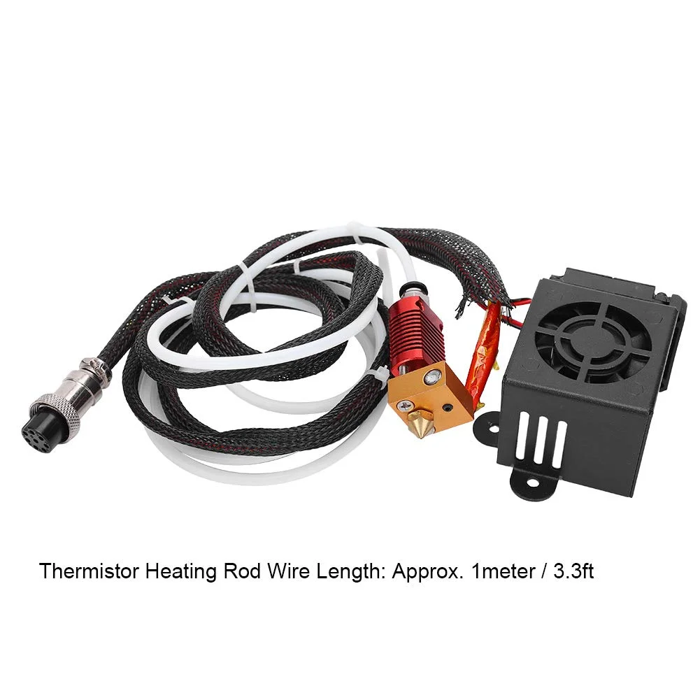 کیت کامل نازل اکسترودر، لوازم جانبی بادوام پرینتر سه بعدی، جایگزین ارتقاء یافته برای CR10 10S Pro S4 S5 DIY، ساخته شده از فولاد ضد زنگ، برنج و آلومینیوم