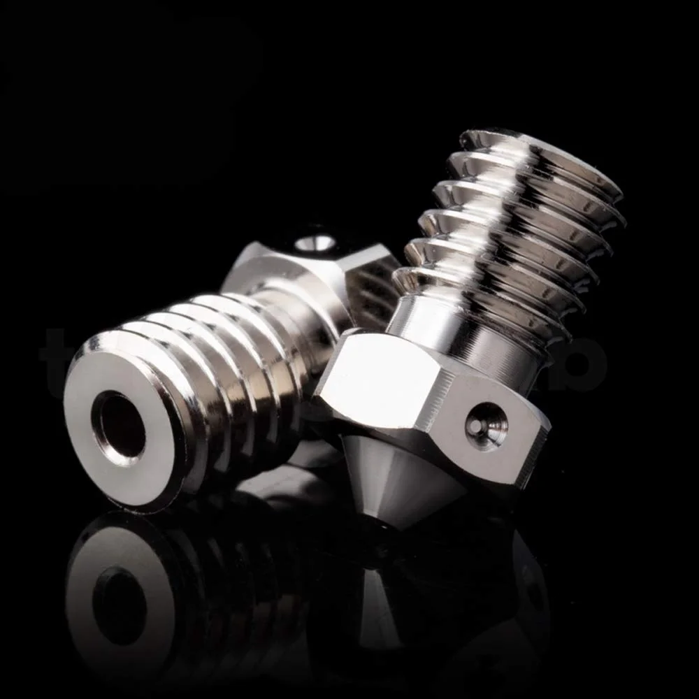 نازل مسی با روکش M6، سایز 0.8 میلی‌متر، بادوام، نچسب، مقاوم در برابر حرارت بالا، سازگار با فیلامنت 1.75 میلی‌متری V6 هات‌اند پروسا I3 MK3 MK3S پروسا مینی BLV MGN کیوب پرینتر سه بعدی (0.8 میلی‌متر)