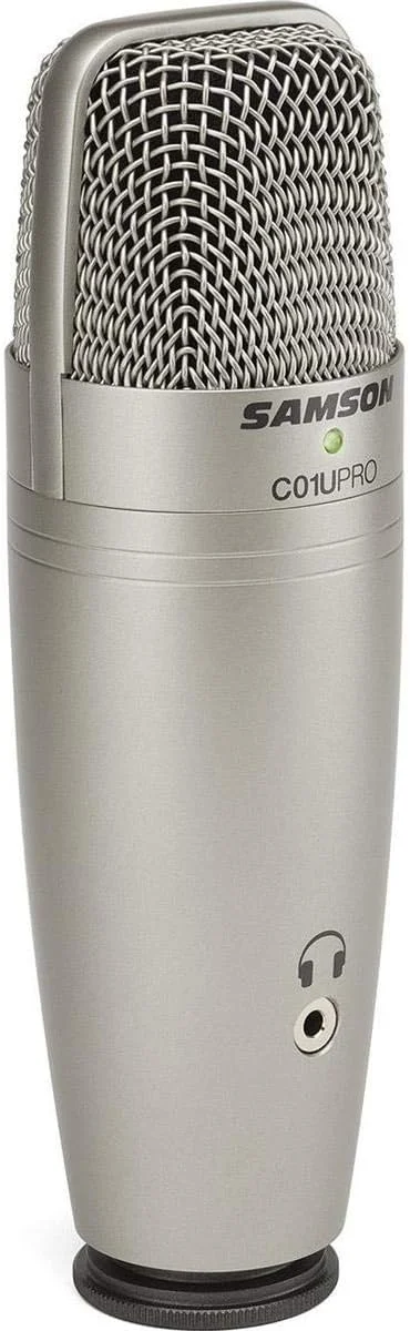 میکروفون کاندنسر استودیویی USB سامسون مدل C01U PRO (نقره ای) + هاب USB 2.0 چهار پورت با کلیدهای روشن/خاموش LED دار + پارچه تمیز کننده - بسته نرم افزاری میکروفون لوکس میکروفون کاندنسر استودیویی USB سامسون مدل C01U PRO (نقره ای) + هاب USB 2.0 چهار پورت با کلیدهای روشن/خاموش LED دار + پارچه تمیز کننده - بسته نرم افزاری میکروفون لوکس