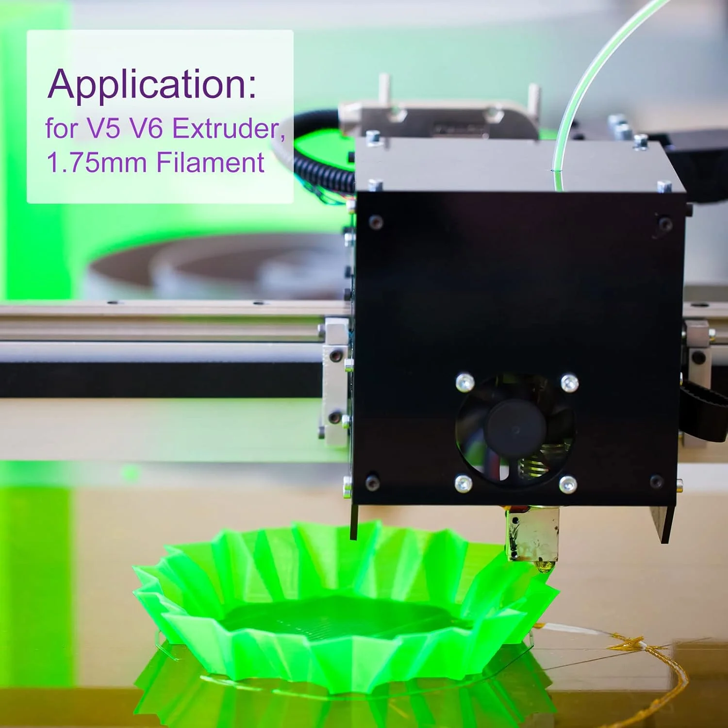 DMiotech بسته 4 عددی نازل پرینتر سه بعدی 0.4 میلی متری، نازل فولاد ضد زنگ برای اکسترودر V5 V6، فیلامنت 1.75 میلی متری