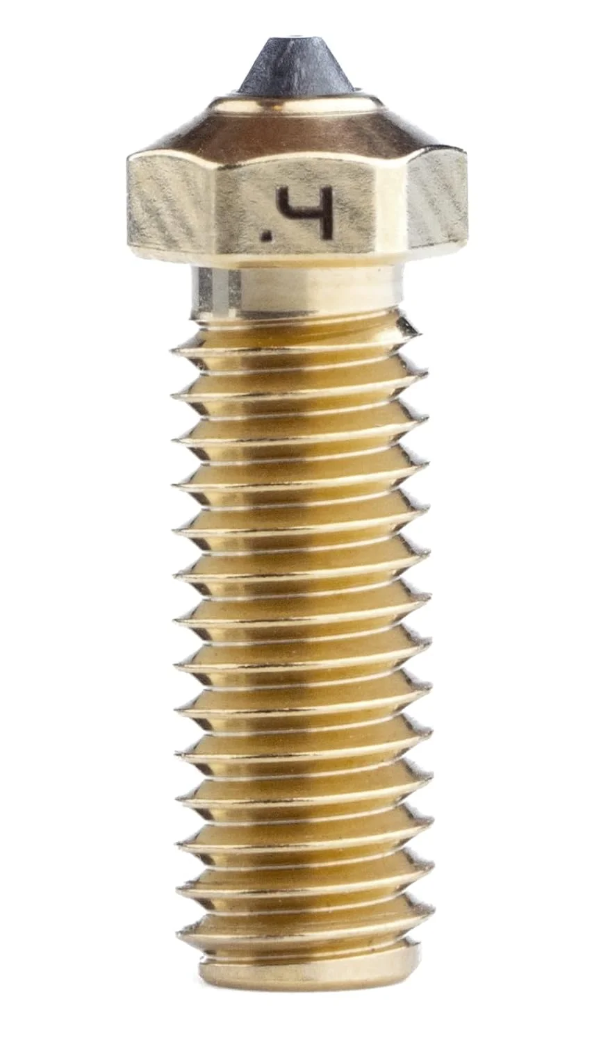 نازل‌های Diamondback – سازگار با Volcano – نازل‌های پرینتر سه بعدی با نوک الماس جامد پلی کریستالی، اکستروژن بهبود یافته، مناسب برای هر نوع فیلامنت، عمر طولانی، مقاوم در برابر سایش، چسبندگی لایه ای، ساخت آمریکا (1.75mm x 0.4mm)