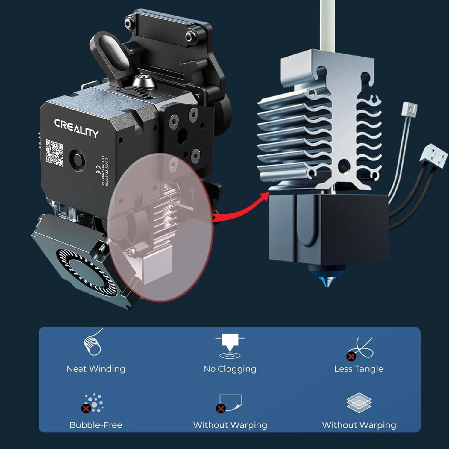 قطعات جایگزین برای Creality Ender 3 V3 SE، کیت هات‌اند Ender 3 V3 SE، نازل مسی با روکش تیتانیوم با دمای بالای 300 درجه سانتیگراد سازگار با پرینترهای سه بعدی Creality Ender 3 V3 SE