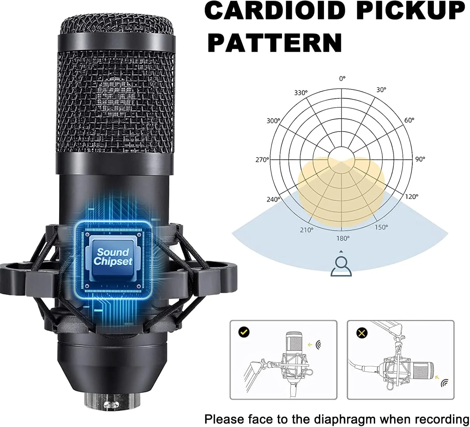 مجموعه تجهیزات پادکست، کیت میکروفون BM-800 با کارت صدای زنده، مجموعه میکروفون استودیویی، تجهیزات استودیوی ضبط صدا برای پخش زنده، پخش با تلفن/کامپیوتر/لپ تاپ