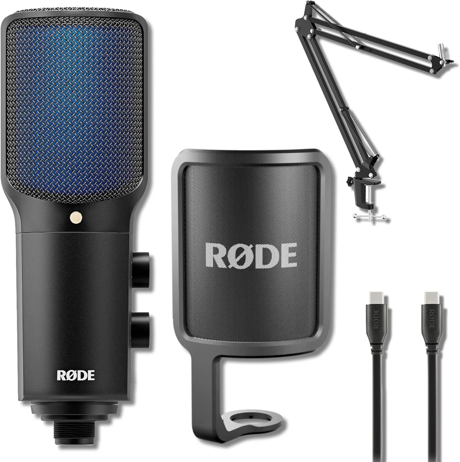 میکروفون USB با کیفیت استودیویی Rode NT-USB+ به همراه بازوی میکروفون StreamEye و دستمال پولیش میکروفون USB با کیفیت استودیویی Rode NT-USB+ به همراه بازوی میکروفون StreamEye و دستمال پولیش