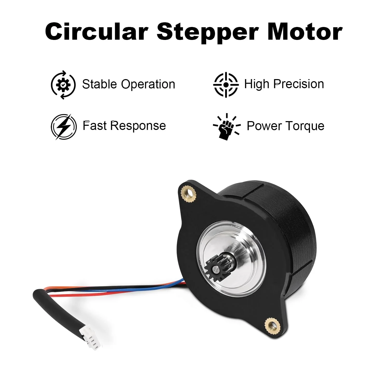 موتور اکسترودر Creality K1C، موتور پله ای دایره ای اکستروژن کم صدا 0.8 آمپر 12 دندانه برای پرینتر سه بعدی Creality K1 Max/K1/K1C/ Ender 3 V3/Ender 3 V3 Plus /K1 SE