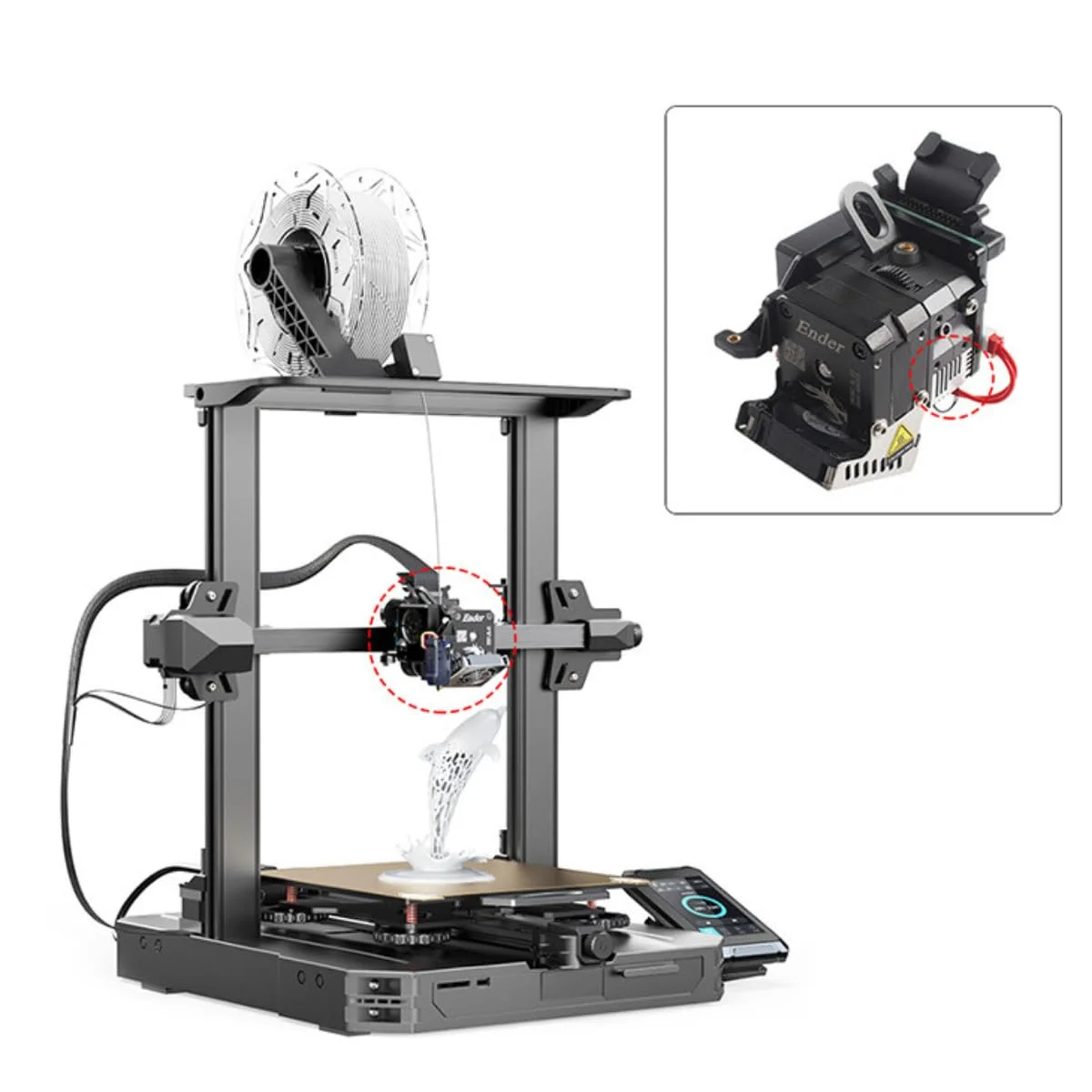 هیت سینک آلومینیومی CHPOWER برای اکسترودر Sprite، لوازم جانبی پرینتر سه بعدی، بلوک خنک کننده سریع مناسب برای CR-10 Smart Sermon V1/ Sermoon V1/ Pro/Ender-3 S1/ Pro/Plus