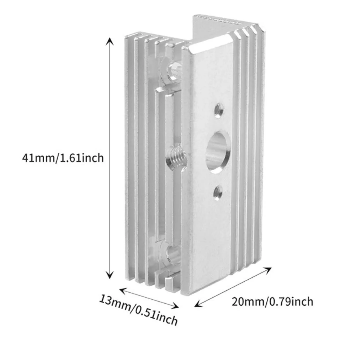 هیت سینک آلومینیومی CHPOWER برای اکسترودر Sprite، لوازم جانبی پرینتر سه بعدی، بلوک خنک کننده سریع مناسب برای CR-10 Smart Sermon V1/ Sermoon V1/ Pro/Ender-3 S1/ Pro/Plus