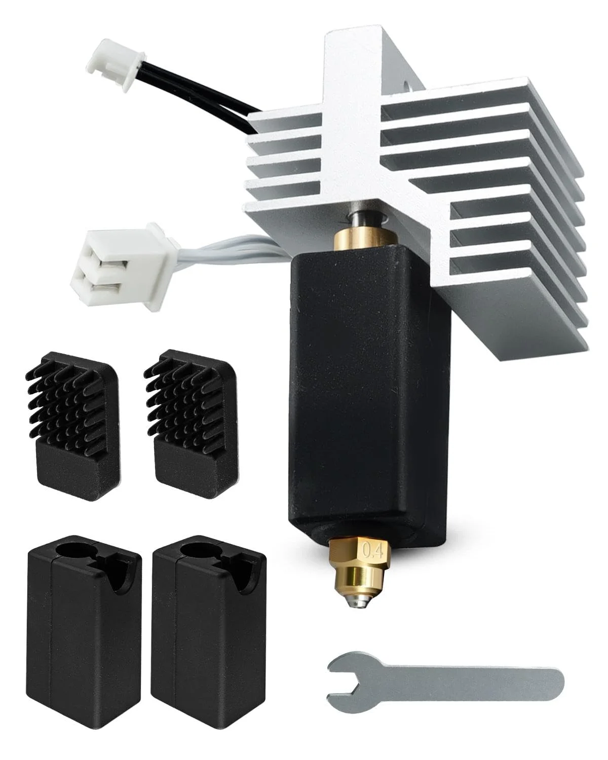 کیت هات‌اند سرامیکی 0.4 میلی‌متری مناسب برای پرینتر سه بعدی Elegoo Centauri Carbon/Centauri، نازل فولادی سخت‌کاری شده برنجی، المنت حرارتی، هات‌اند اکسترودر، هد چاپ جایگزین