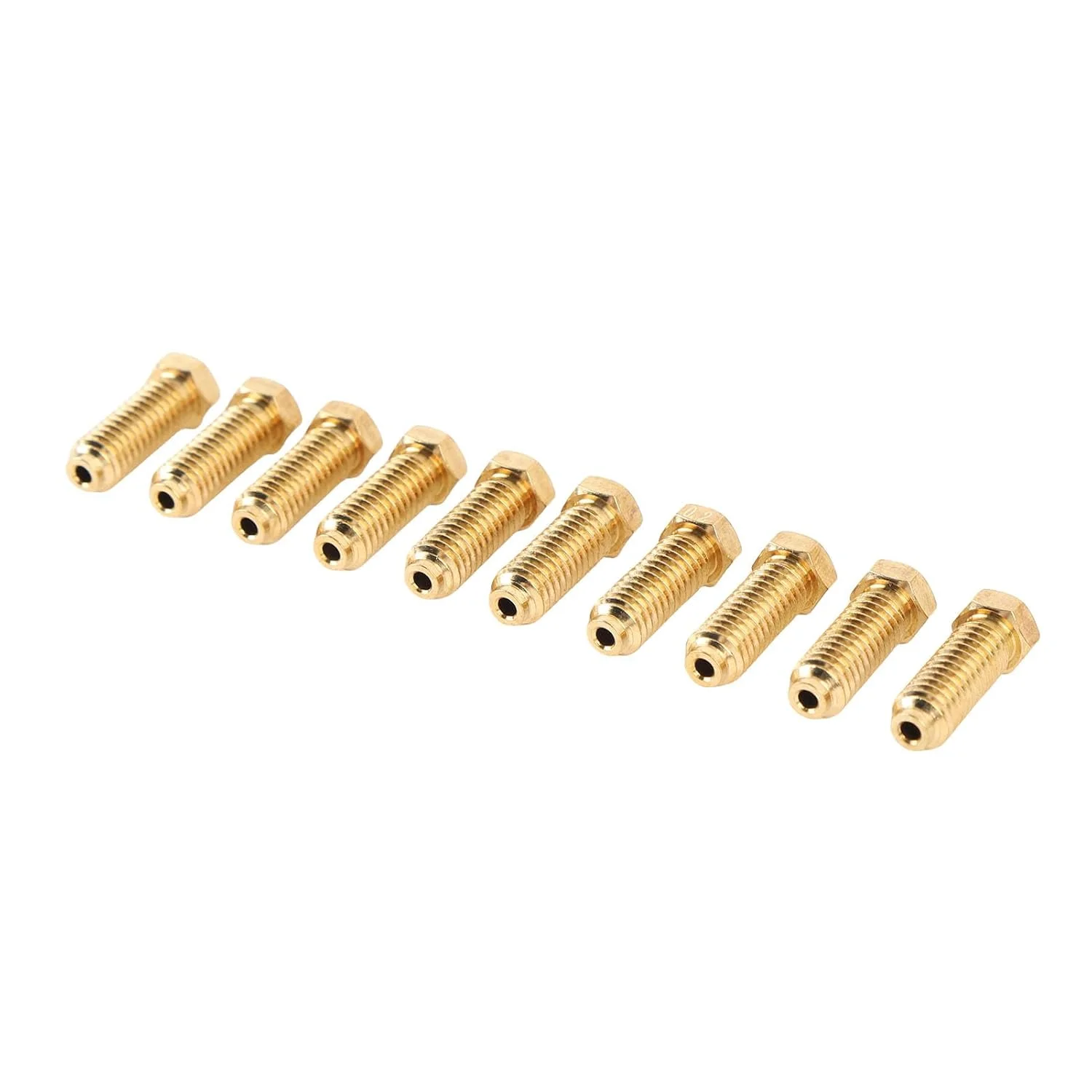 نازل پرینتر سه بعدی CCYLEZ - مجموعه 10 عددی نازل برنجی برای Kobra 3 Combo S1، جایگزینی هات‌اند دستگاه چاپ با دمای بالا و ضد گرفتگی، سازگار با PLA ABS PETG TPU (0.2mm)