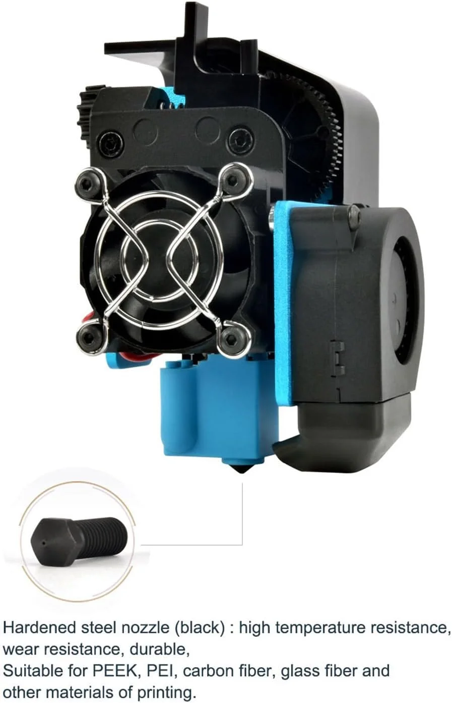 نازل اکسترودر پرینتر سه بعدی با دمای بالا Bottone برای هد چاپ اکستروژن تک فلزی SW-X1