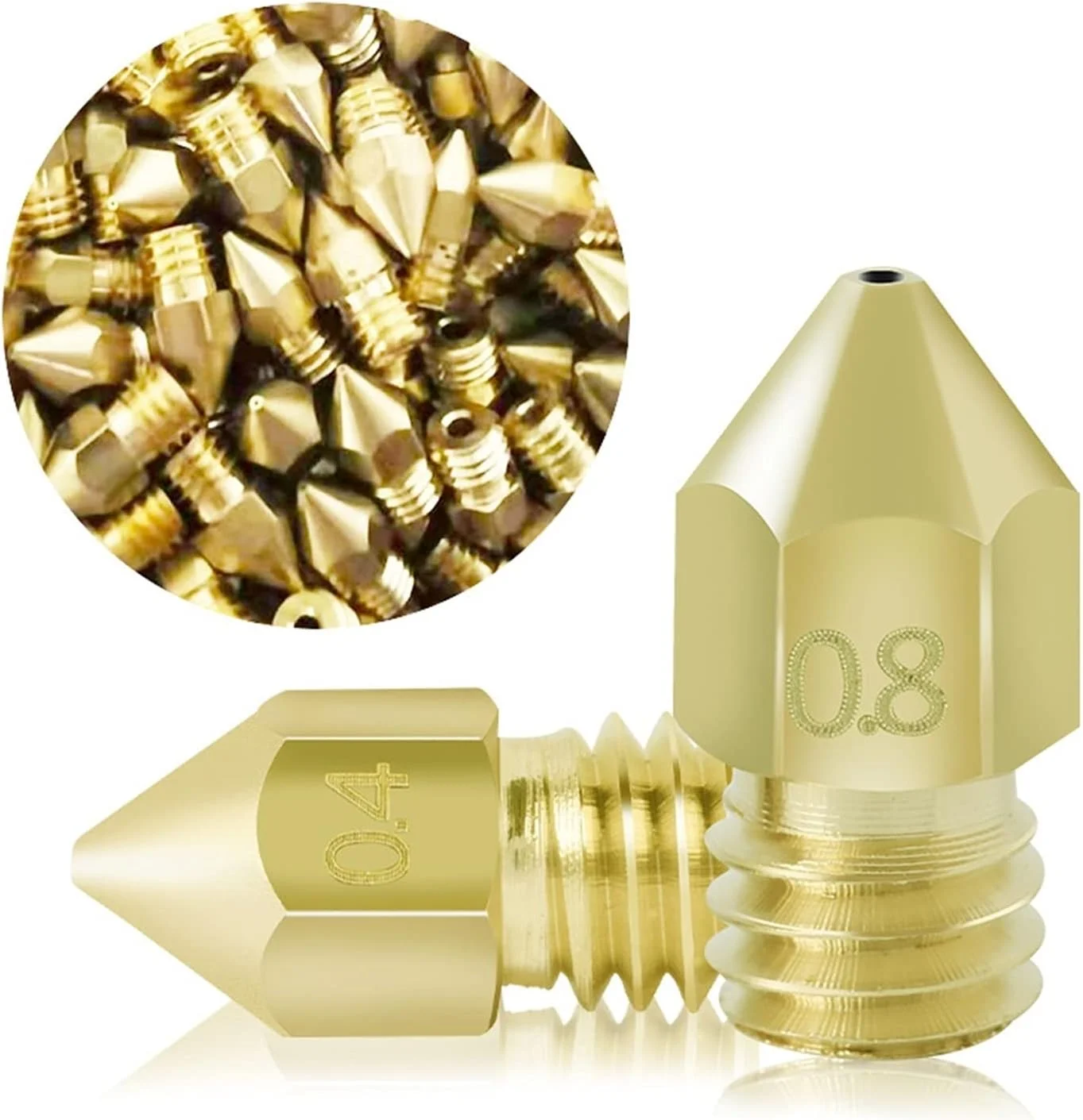 ۷ عدد نازل برنجی، نوک اکسترودر، مشخصات کامل، لوازم جانبی پرینتر سه بعدی، سخت افزار MK8 V6