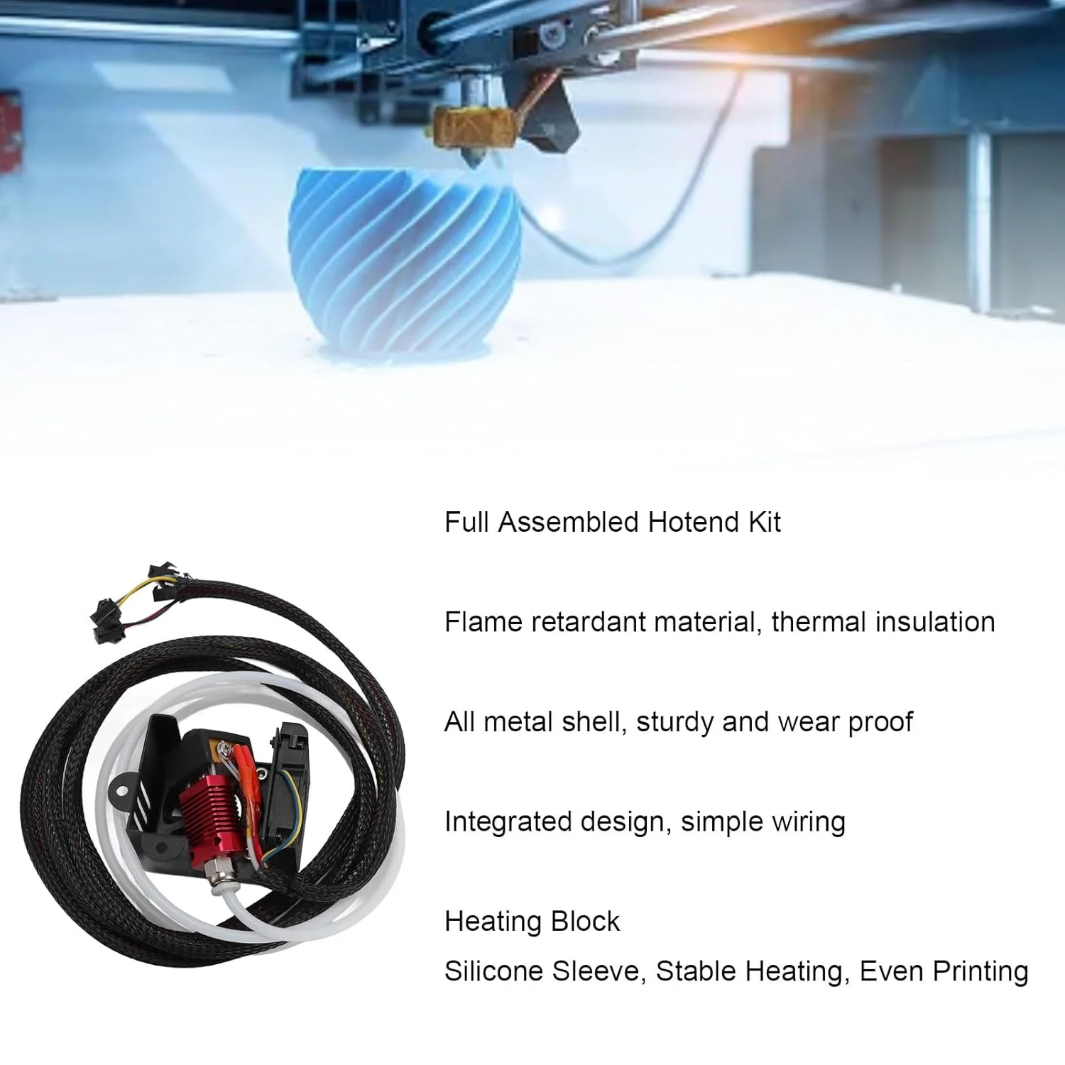 کیت هات اند مونتاژ شده کامل برای پرینتر سه بعدی سری Ender 5، شامل بلوک حرارتی آلومینیومی، نازل، فن خنک کننده و اکسترودر کیت هات اند مونتاژ شده کامل برای پرینتر سه بعدی سری Ender 5، شامل بلوک حرارتی آلومینیومی، نازل، فن خنک کننده و اکسترودر