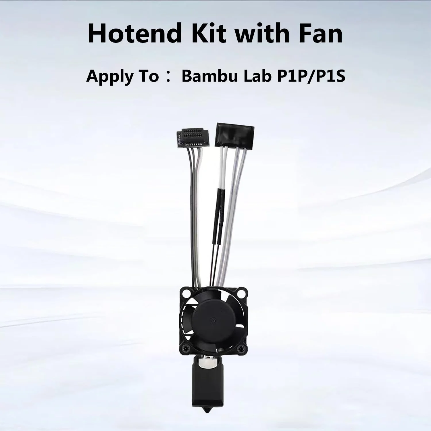 هات‌اند سرامیکی مونتاژ شده کامل P1P/P1S با فن و نازل فولادی سخت شده 0.4 میلی‌متری برای پرینتر سه بعدی Bambu Lab P1P/P1S، کیت اکسترودر هد پرینت هات اند با کارتریج گرمکن و ترمیستور برای پرینت با سرعت بالا