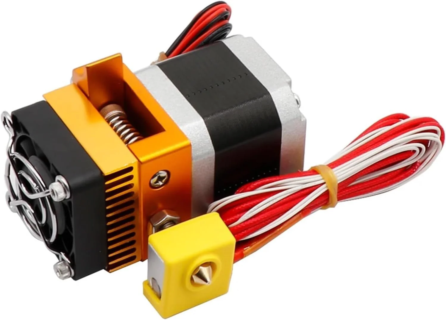 اکسترودر MK8 J-Head Hoten برای پرینتر سه بعدی، نازل 0.4 میلی‌متری، اکستروژن فیلامنت 1.75 میلی‌متری به همراه گلو و قطعات موتور پرینتر سه بعدی