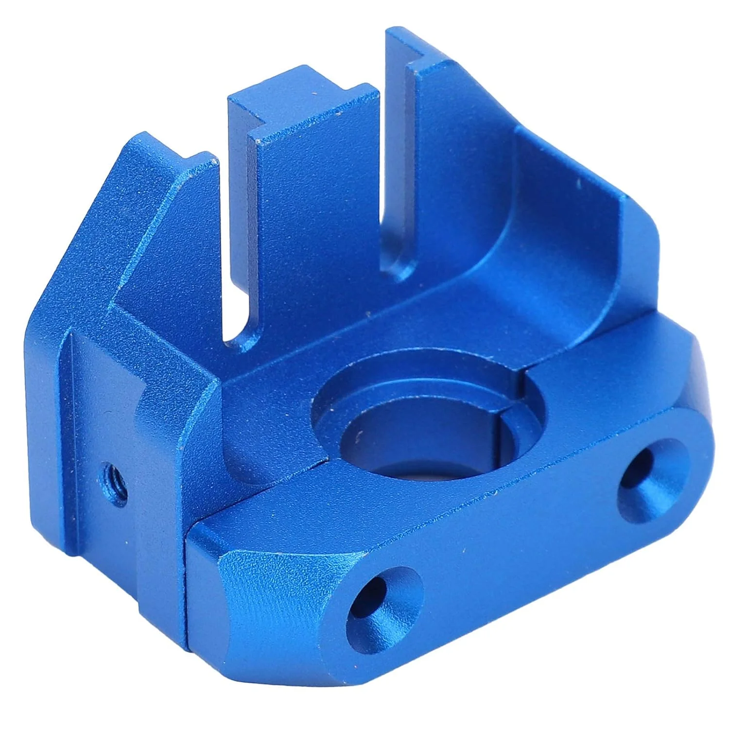 بلوک نصب اکسترودر آلیاژ آلومینیوم آنودایز شده تمام فلزی آبی برای پرینترهای سه بعدی سری CR 10 و سری Ender، پشتیبانی از فن خنک کننده دوگانه، لوازم جانبی جایگزین قوی و بادوام