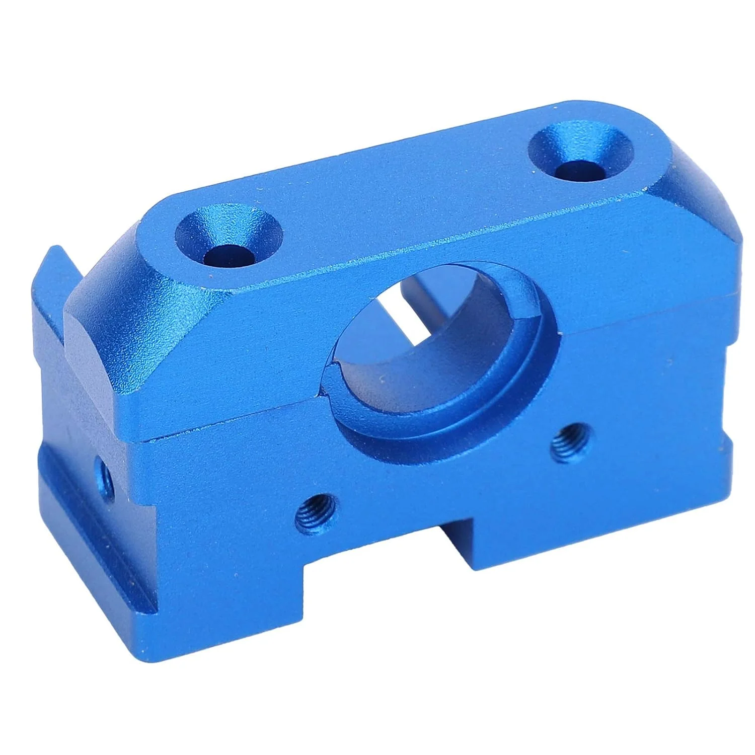 بلوک نصب اکسترودر آلومینیومی آنودایز شده فلزی آبی برای پرینترهای سه بعدی سری CR 10 و سری Ender، دارای پشتیبانی از فن خنک کننده دوگانه، لوازم جانبی جایگزین قوی و بادوام