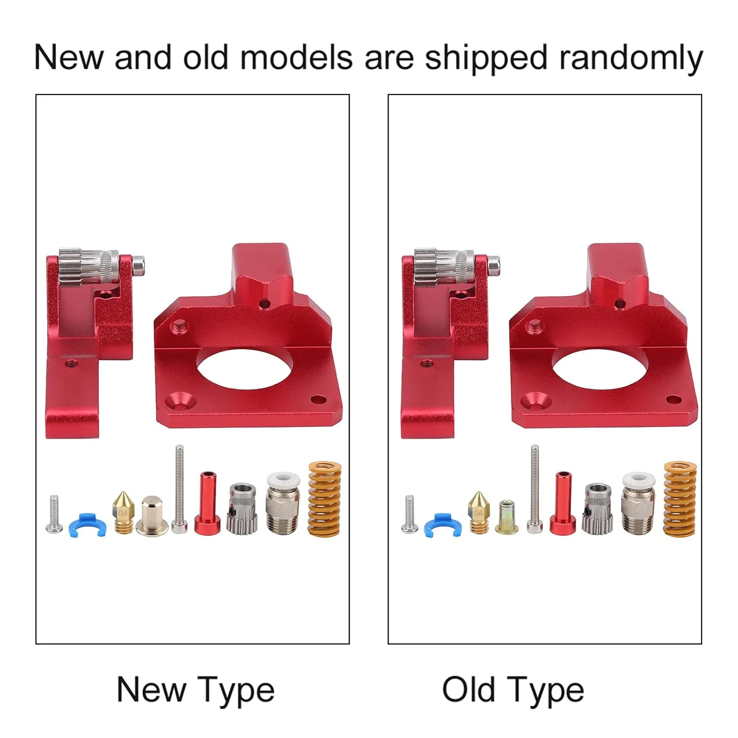 اکسترودر پرینتر سه بعدی، اکسترودر دنده دوبل آلیاژ آلومینیوم پرینتر سه بعدی، لوازم جانبی پرینتر سه بعدی، فیدر درایو اکسترودر برای لوازم جانبی پرینتر قرمز اورجینال