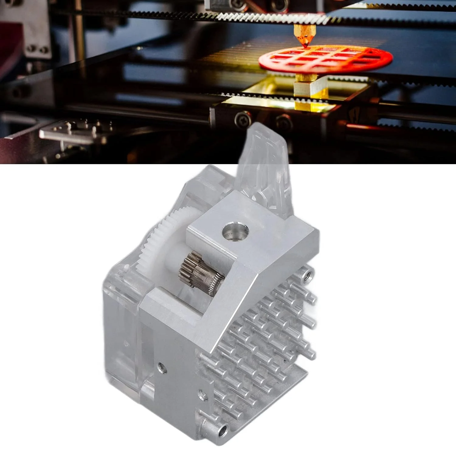 ست اکسترودر دنده آلیاژ آلومینیوم، کیت ارتقاء هات‌اند پرینتر سه بعدی با درایو مستقیم، نصب شکاف پایینی Ender 3، نصب فشرده