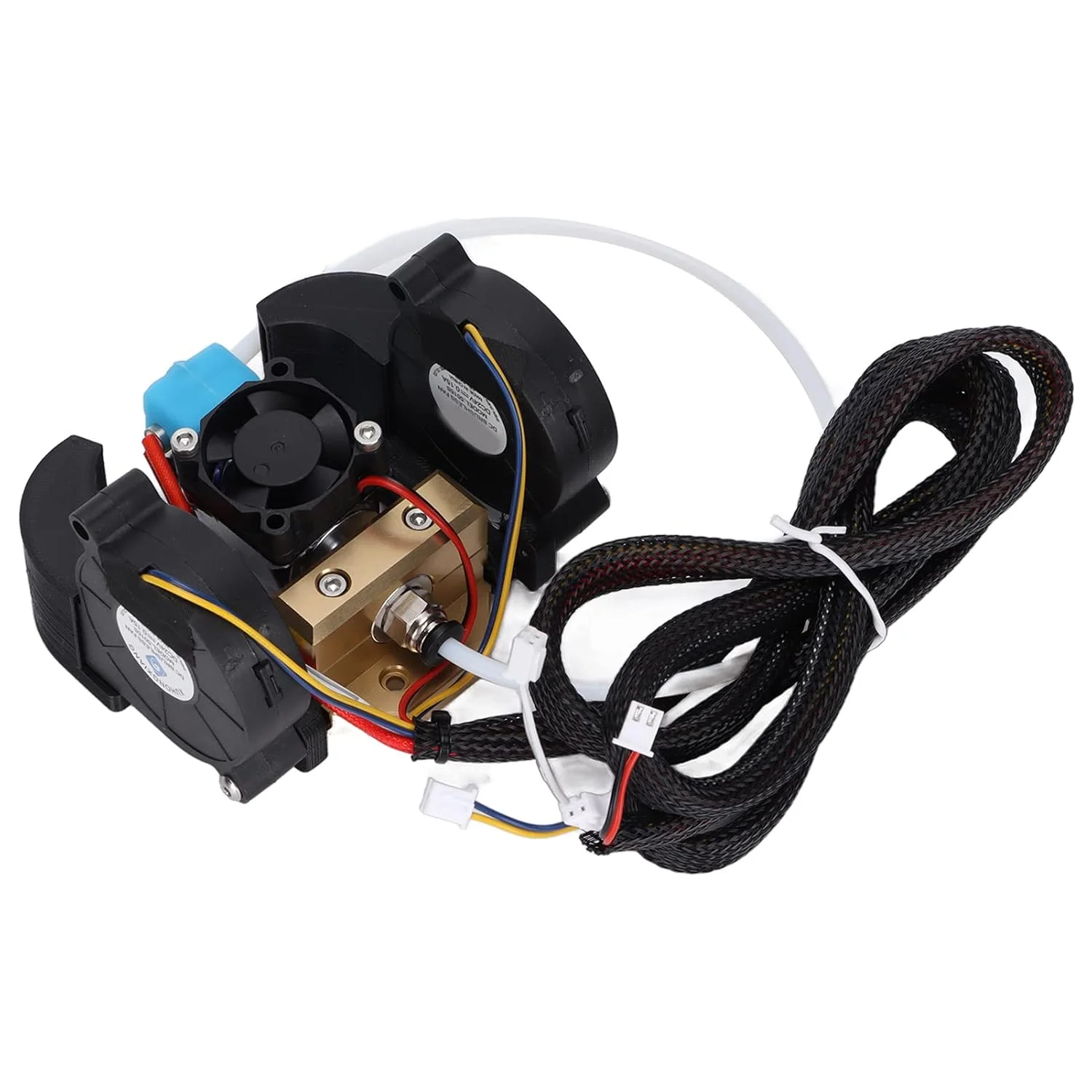 هات اند تمام فلزی V6 برای پرینتر سه بعدی - هد اکسترودر V6 با 3 فن خنک کننده، سازگار با سری Creality CR-10، نازل 1.75 میلی متری، 24 ولت 40 وات، مشکی