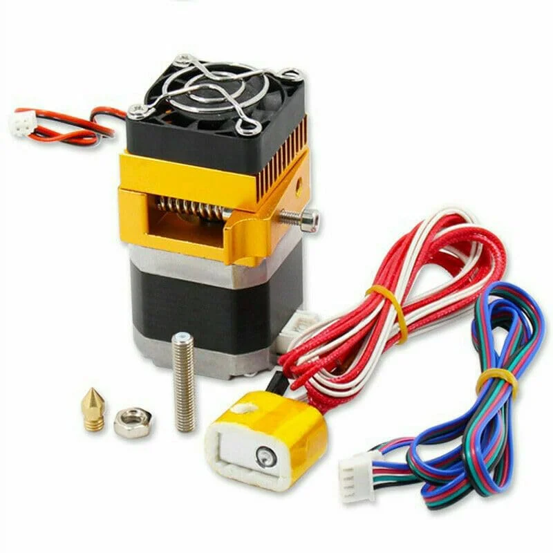 کیت جایگزینی اکسترودر آلومینیومی MK8 (همراه با گلوگاه موتور) برای پرینتر سه بعدی با فیلامنت 1.75 میلی متری کیت جایگزینی اکسترودر آلومینیومی MK8 (همراه با گلوگاه موتور) برای پرینتر سه بعدی با فیلامنت 1.75 میلی متری