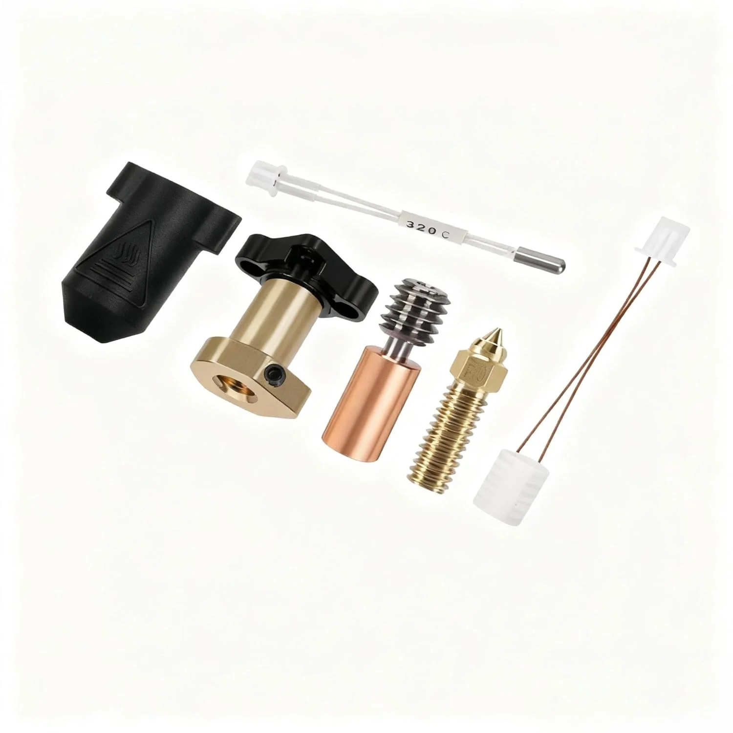 کیت هات‌اند با جریان بالا برای Creality K1 و K1 Max | تمام فلزی Bi-Metal Heatbreak | 300°C | شامل نازل 0.4 میلی‌متری | تعویض سریع و بدون گرفتگی | سازگار با پرینتر سه بعدی K1/K1 Max