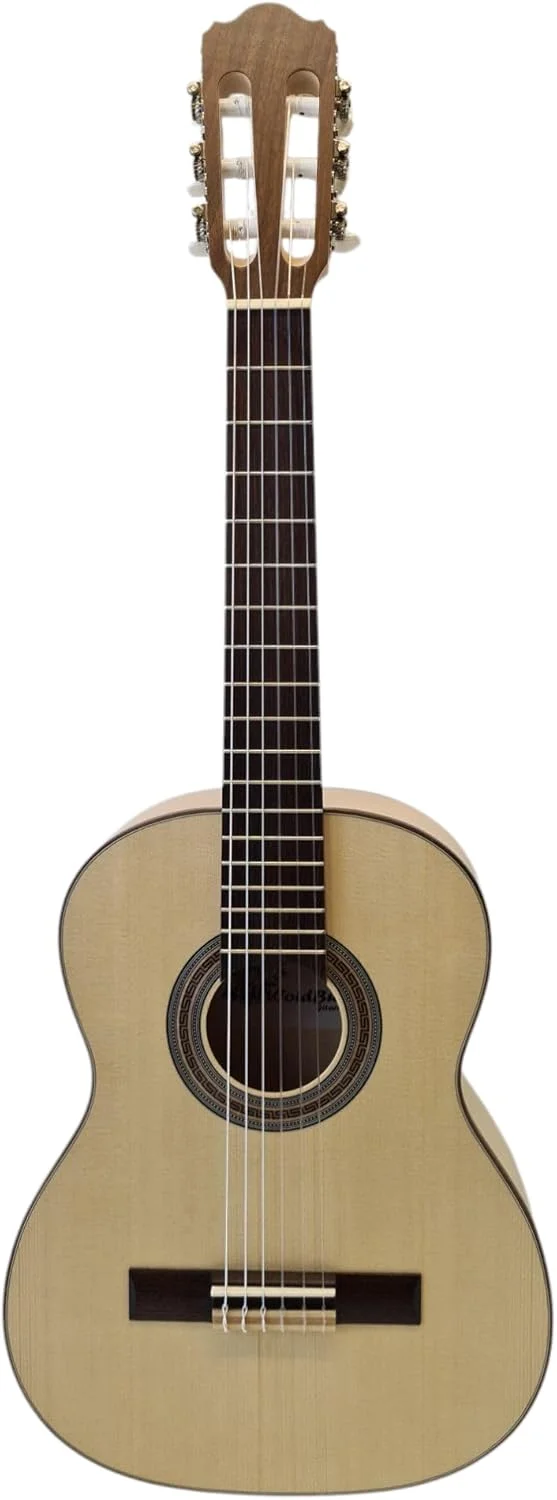 گیتار کلاسیک 1/2 تمام چوب WoidBua Pro Natura SS100 – صفحه رویی صنوبر یکپارچه و کفه افرا – گیتار کودک برای مبتدیان از 6 سال به بالا – نوازندگی آسان – ایده آل برای آموزشگاه موسیقی و خانه