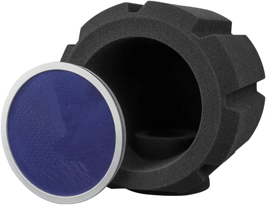محافظ باد میکروفون و پاپ فیلتر، توپ عایق صدای فوم مشکی، صفحه کاهش نویز استودیوی ضبط آکوستیک حرفه ای