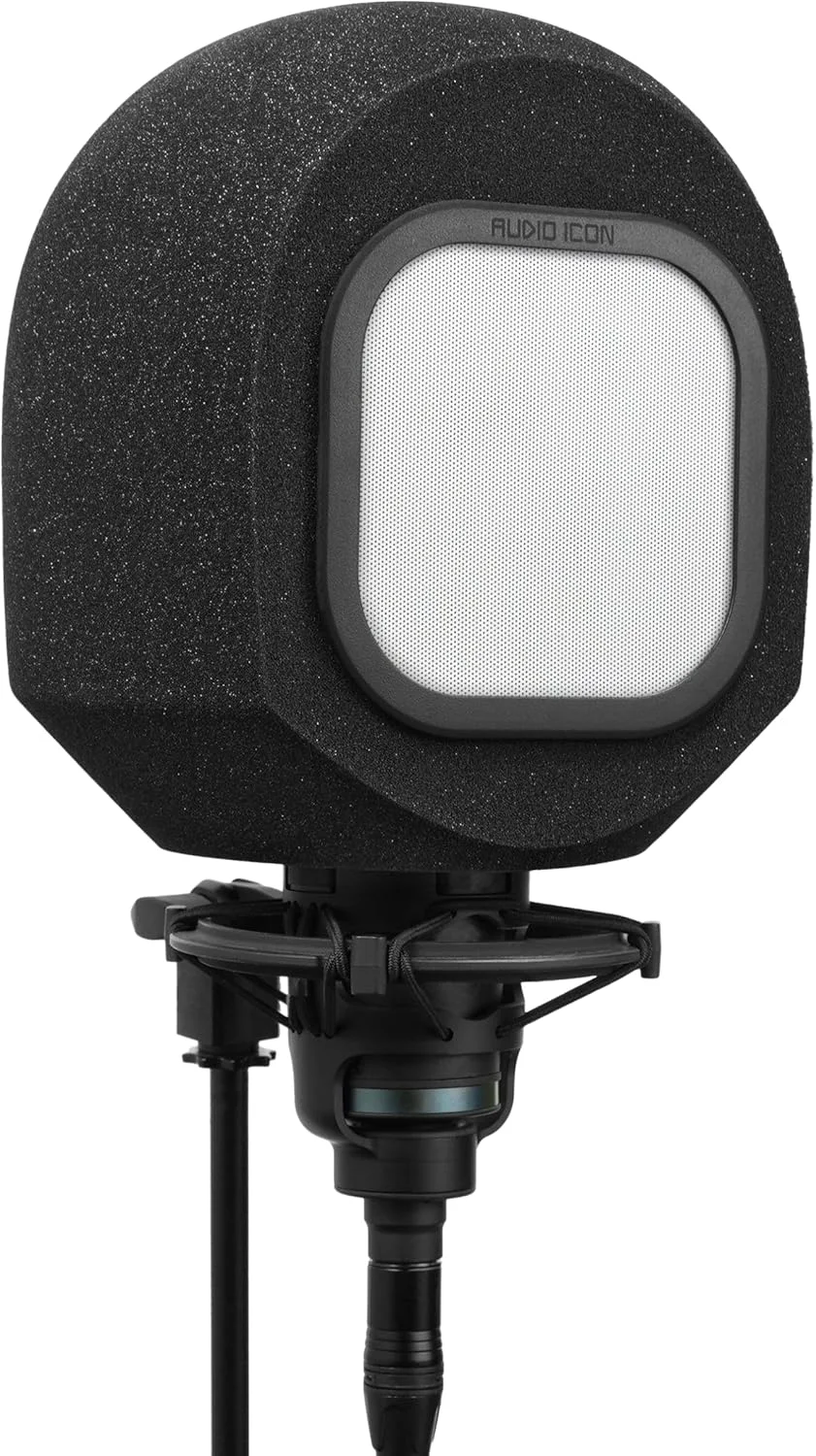 محفظه ضبط صدای وکال Soundbox | شیلد میکروفون قابل حمل، پاپ فیلتر برای صدای با کیفیت استودیویی برای آواز خواندن، پادکست، توپ فوم آکوستیک با چگالی بالا، جعبه ضد صدای میکروفون (فلزی)