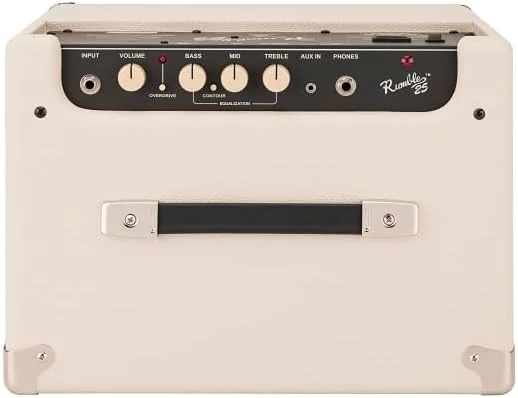 آمپلی فایر کومبو 25 واتی Fender Rumble 25 V3، ایده آل برای تمرین گیتار الکتریکی، عاجی