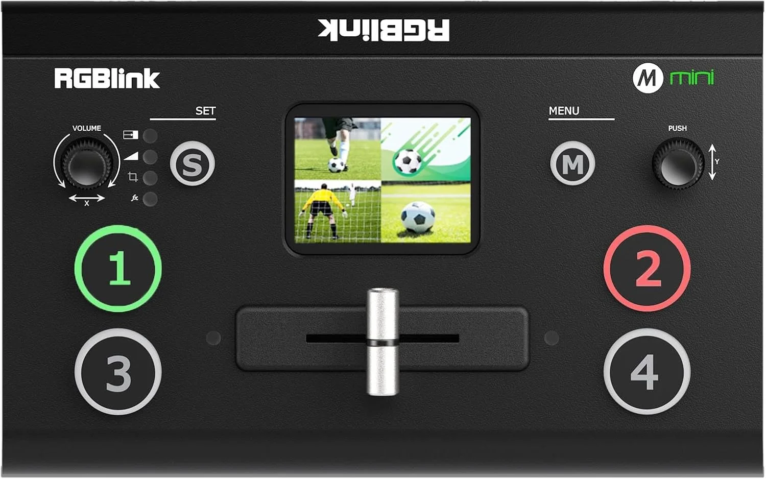 میکسر و سوئیچر ویدیویی RGBlink Mini با 4 ورودی HDMI، ورودی/خروجی 2K، پخش زنده همزمان، پشتیبانی از خروجی 6 تصویر PVW و PGM، برای فیسبوک، یوتیوب، اینستاگرام، تیک تاک، RTMPS