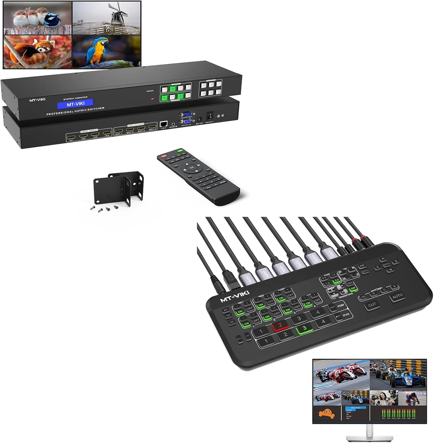 ماتریکس HDMI 4X4+ سوئیچر میکسر ویدیو