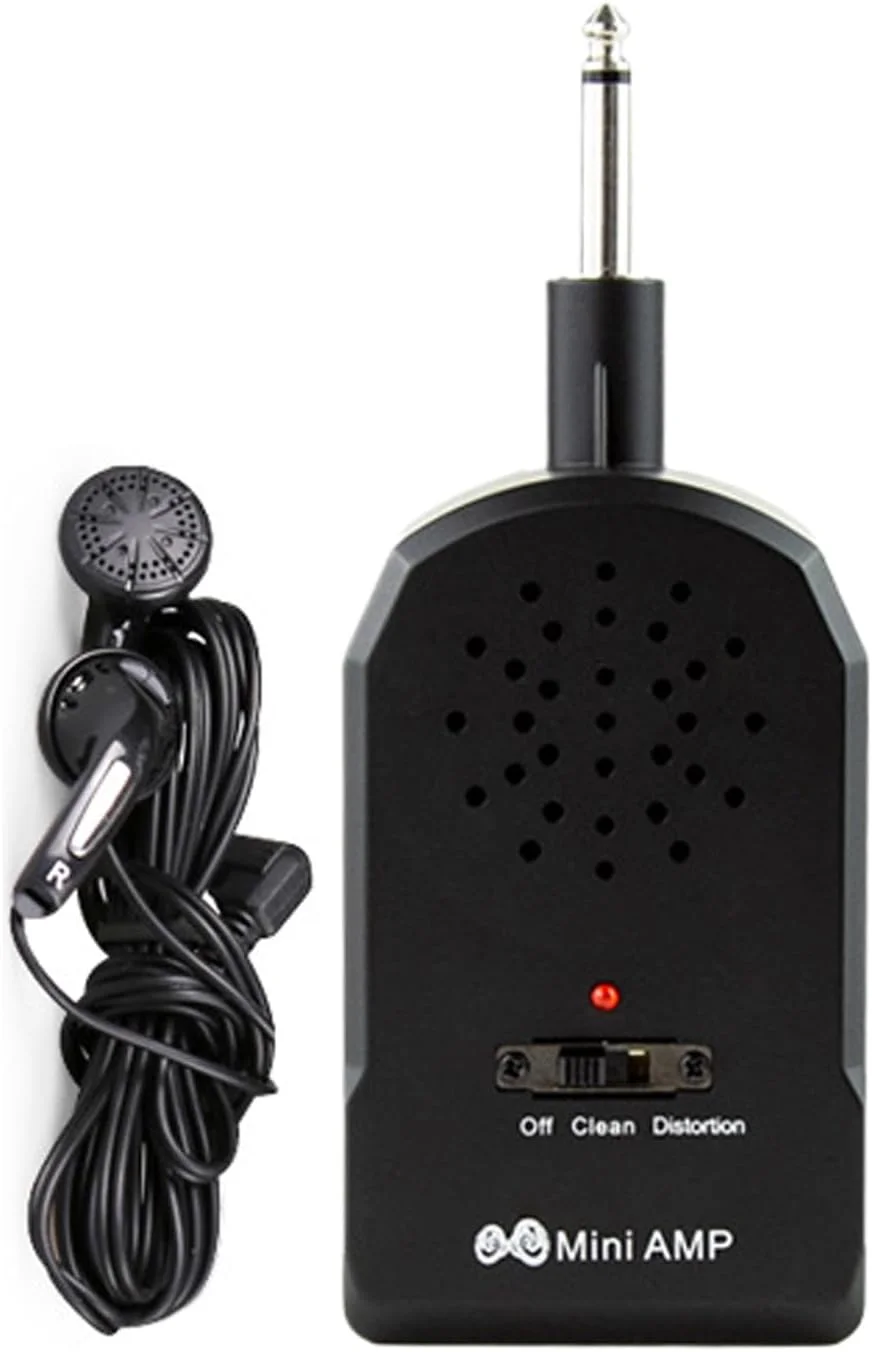 آمپلی‌فایر گیتار – آمپلی‌فایر کوچک بی‌سیم قابل حمل برای گیتار الکتریک و بیس با افکت‌های داخلی | دستگاه موسیقی جمع و جور برای استودیو، خانه، کنسرت، نوازنده حرفه ای