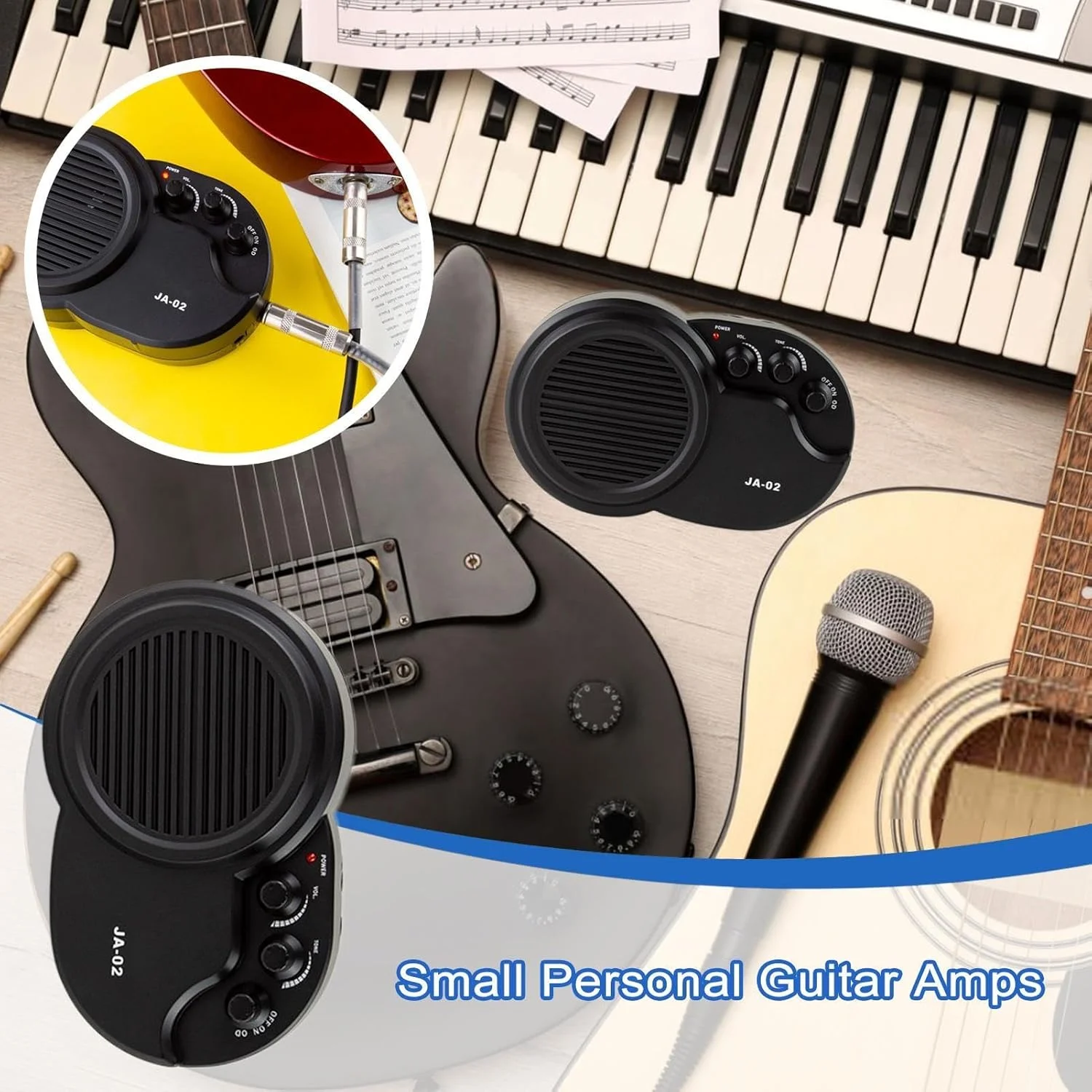 آمپلی فایر گیتار بی سیم، آمپلی فایر گیتار الکتریک و باس، دارای 4 افکت داخلی، طراحی فشرده قابل حمل، قابل شارژ و سبک وزن، ایده آل برای خانه، مدرسه، اجرا آمپلی فایر گیتار بی سیم، آمپلی فایر گیتار الکتریک و باس، دارای 4 افکت داخلی، طراحی فشرده قابل حمل، قابل شارژ و سبک وزن، ایده آل برای خانه، مدرسه، اجرا