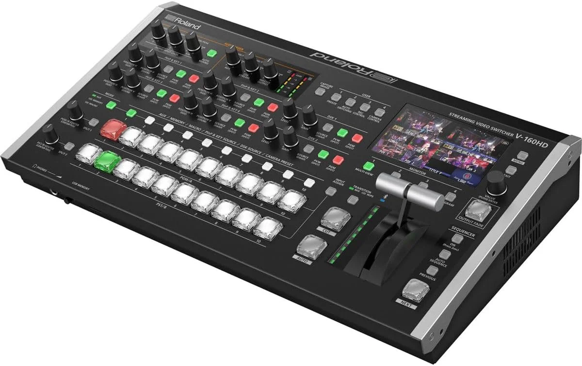 میکسر حرفه ای صدا و تصویر Roland Hybrid V-160HD مناسب استریمینگ (V-160HD)