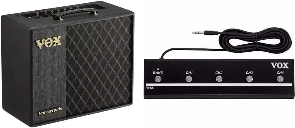 آمپلی فایر گیتار VOX مدل VT40X و پدال پایی 5 کاناله VOX VDFS5 Valvetronix