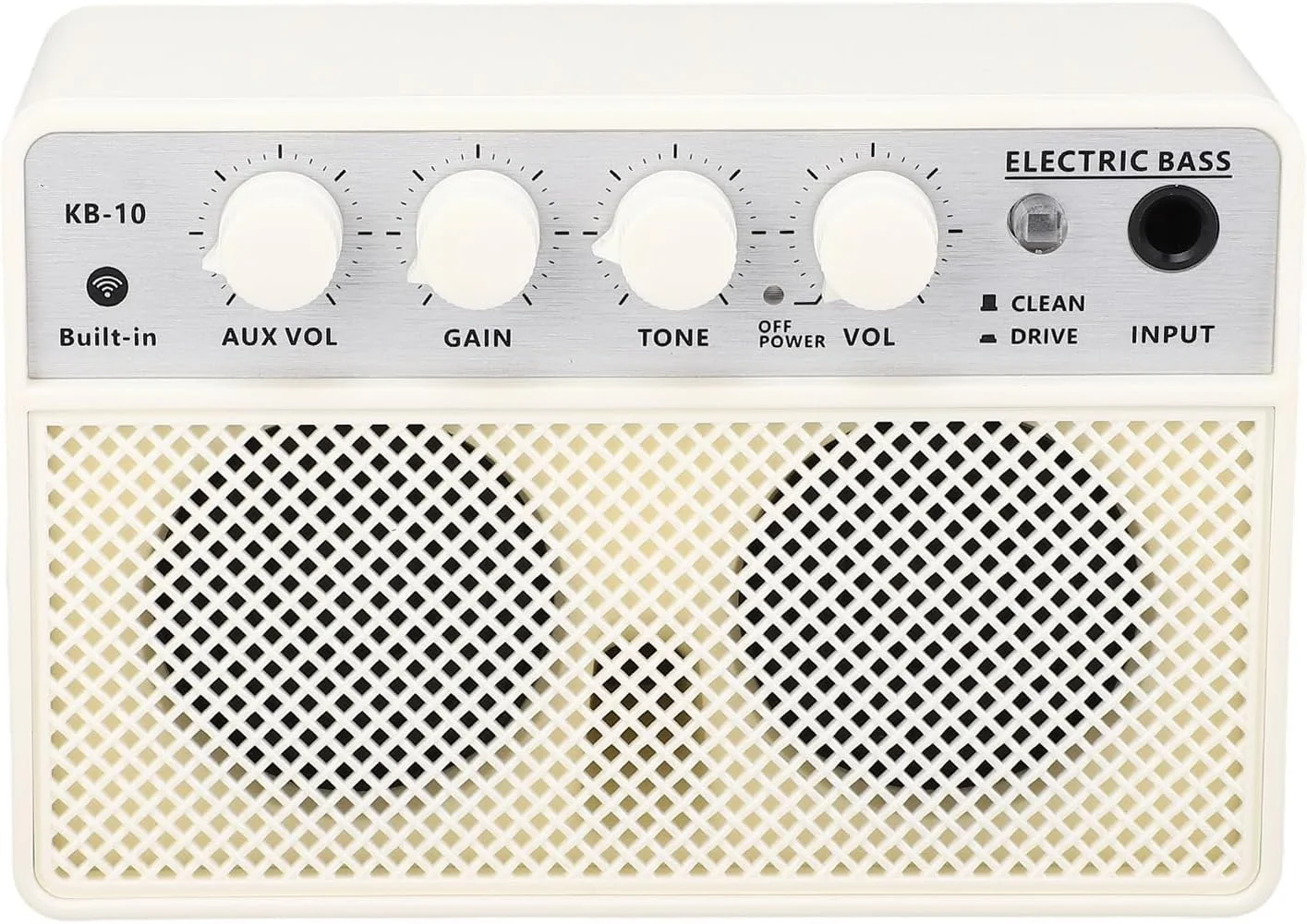 آمپلی فایر اسپیکر باس 10 واتی DC5V 1A کانال دوگانه برای نوازندگان در حال حرکت، آمپلی فایر باس الکتریکی با بدنه ABS و عمر باتری طولانی