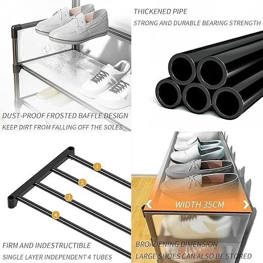 قفسه 5 طبقه کفش و کلاه - نصب آسان، طراحی محکم برای اتاق نشیمن، اتاق خواب، بالکن قفسه 5 طبقه کفش و کلاه - نصب آسان، طراحی محکم برای اتاق نشیمن، اتاق خواب، بالکن