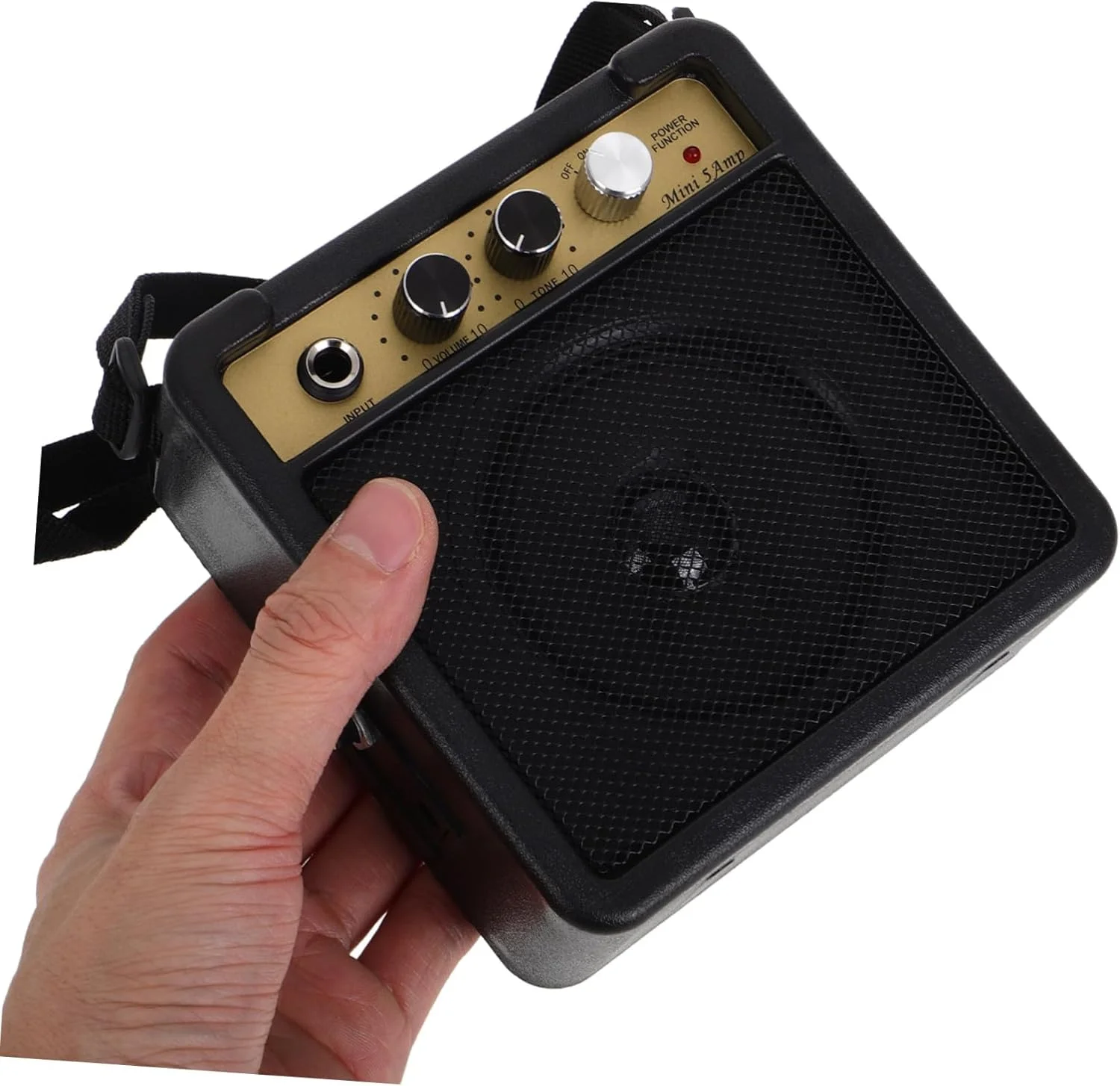 آمپلی فایر گیتار الکتریکی کوچک قابل حمل 5 وات Supvox برای گیتار باس آکوستیک با پورت صدا، جمع و جور و قدرتمند آمپلی فایر گیتار الکتریکی کوچک قابل حمل 5 وات Supvox برای گیتار باس آکوستیک با پورت صدا، جمع و جور و قدرتمند