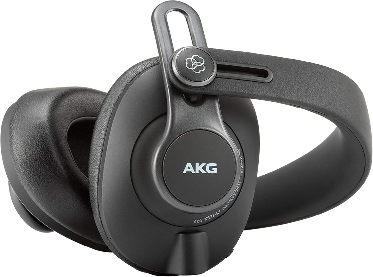 هدفون استودیویی تاشو AKG Pro Audio K371BT بلوتوثی بی‌سیم، دور گوشی، پشت بسته، قابل حمل. درایورهای 50 میلی‌متری. پاسخ فرکانسی شگفت‌انگیز - 5 هرتز تا 40 کیلوهرتز. مشکی