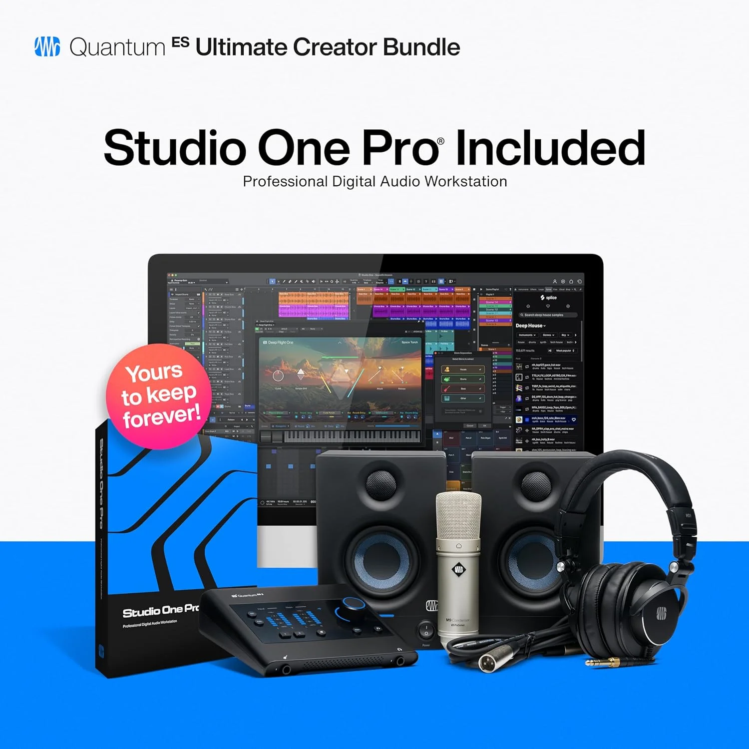 بسته نهایی کوانتوم ES به همراه نرم افزار Studio One Pro بسته نهایی کوانتوم ES به همراه نرم افزار Studio One Pro