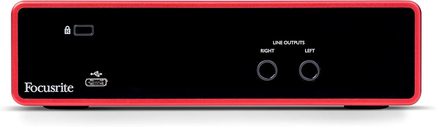 بسته استودیویی کارت صدای USB Focusrite Scarlett 2i2 نسل سوم به همراه مانیتور، پایه میکروفون بوم، کابل میکروفون، پاپ فیلتر و کابل اتصال (6 قطعه)