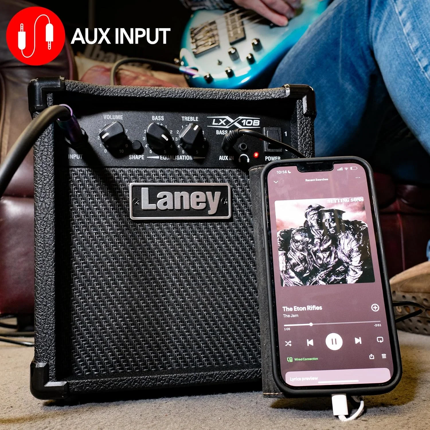 آمپلی فایر کمبو گیتار باس Laney LXB Series LX10B - 10 وات - ووفر 5 اینچی