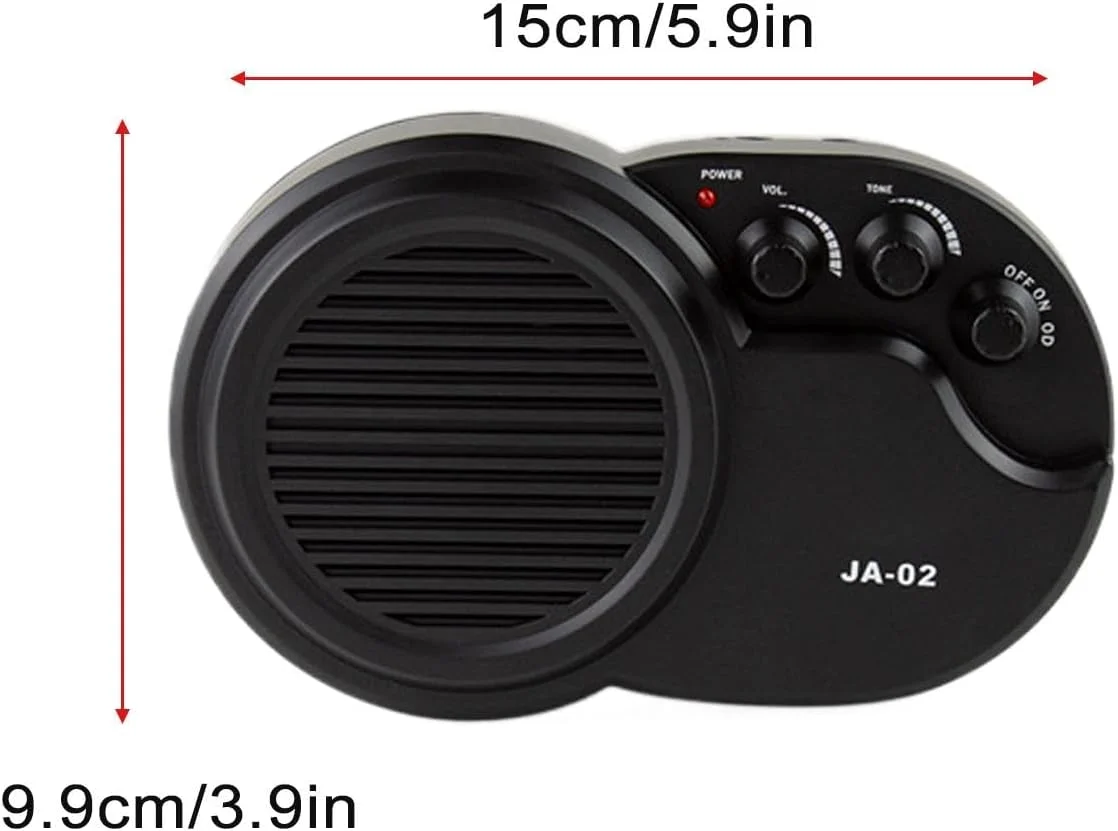 آمپ گیتار بی‌سیم، آمپ سبک وزن برای گیتار الکتریک و باس، اتصال آمپلی‌فایر جمع و جور، قابل حمل برای خانه، اجرا و استفاده روی استیج، 6.69 اینچ