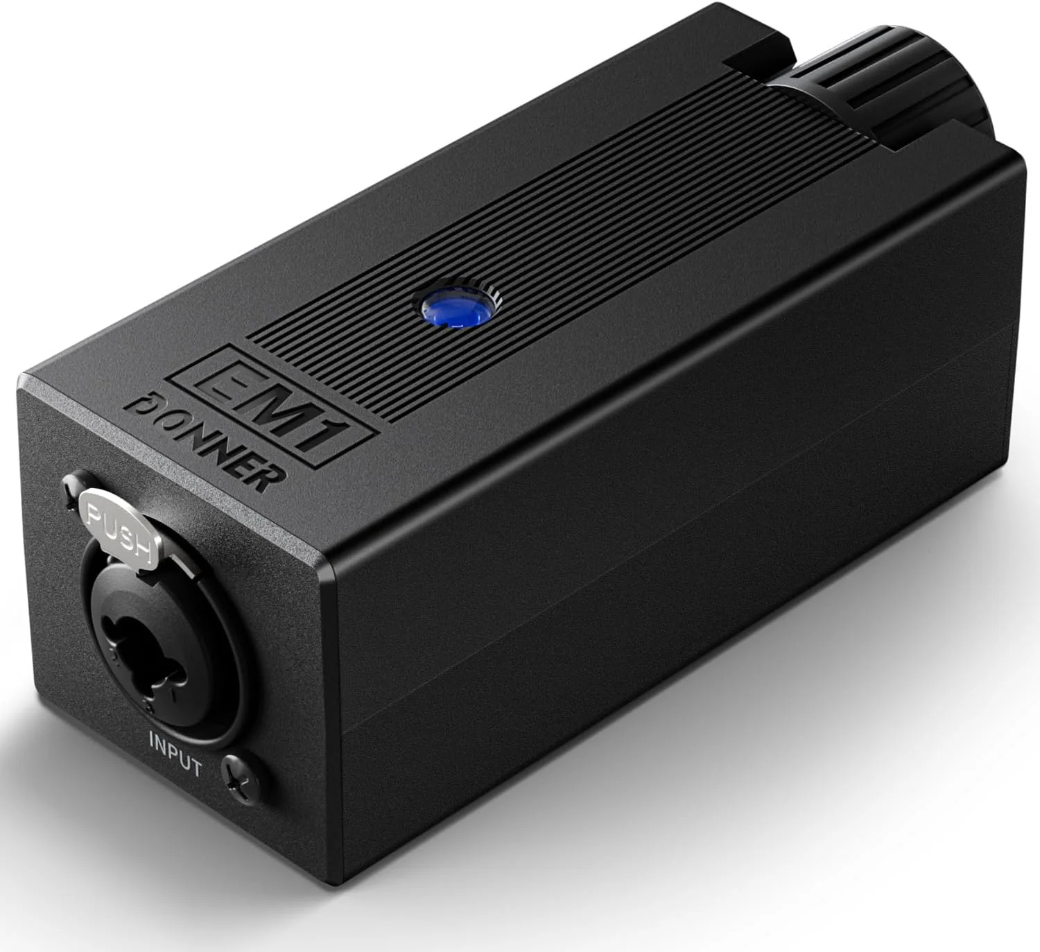 تقویت کننده هدفون آنالوگ قابل حمل Donner EM1، تقویت کننده هدفون استریو قابل شارژ، با کنترل صدا، تقویت کننده صدا، ورودی XLR، TRS، جک خروجی 3.5 میلی متری، مشکی