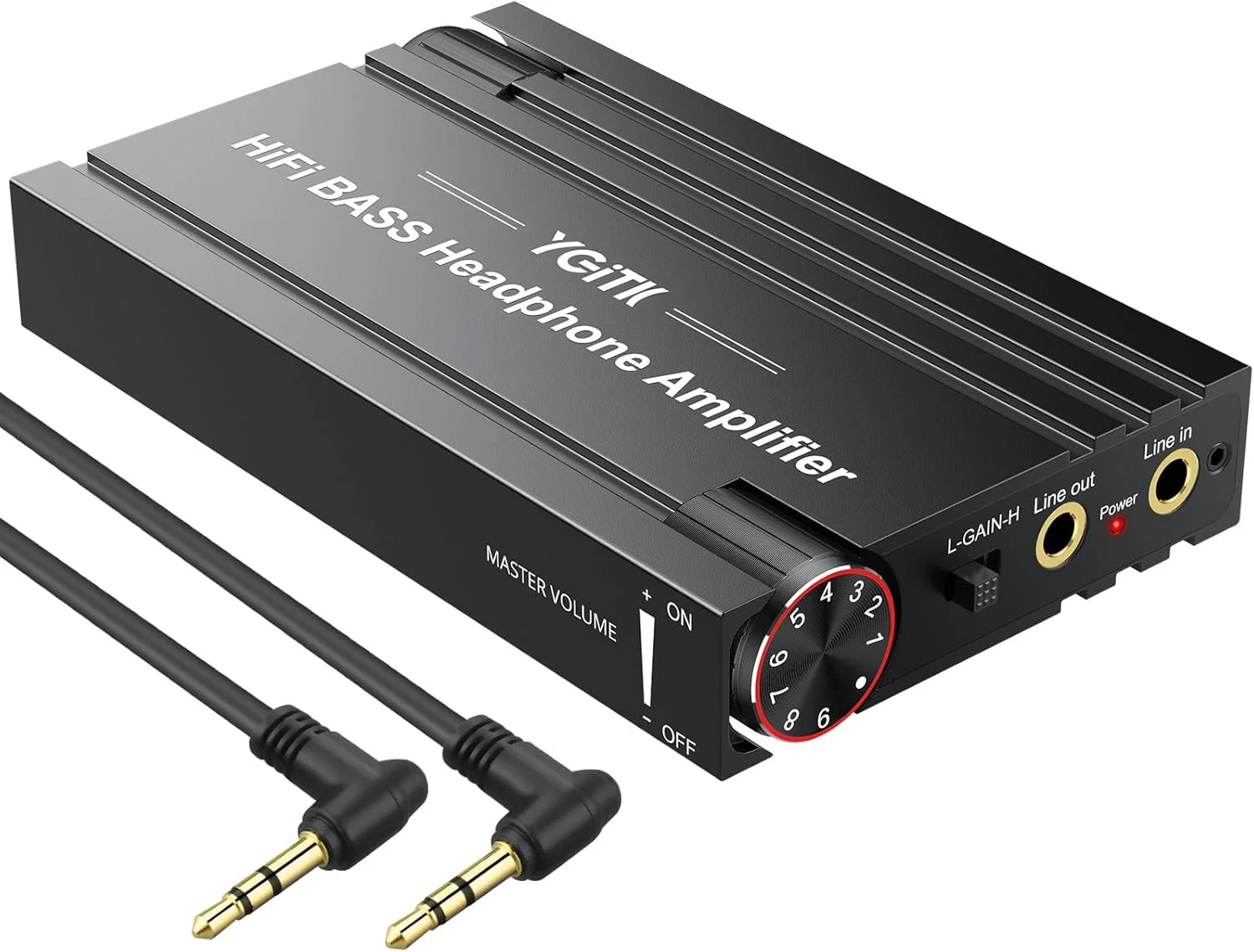 آمپلی فایر حرفه ای هدفون 16-600Ω با تقویت بیس، آمپلی فایرهای قابل حمل HiFi، تنظیم صدا و بیس، آمپلی فایر هدفون قابل شارژ با جک 3.5 میلی متری برای تلفن، آیپد، MP3، MP4