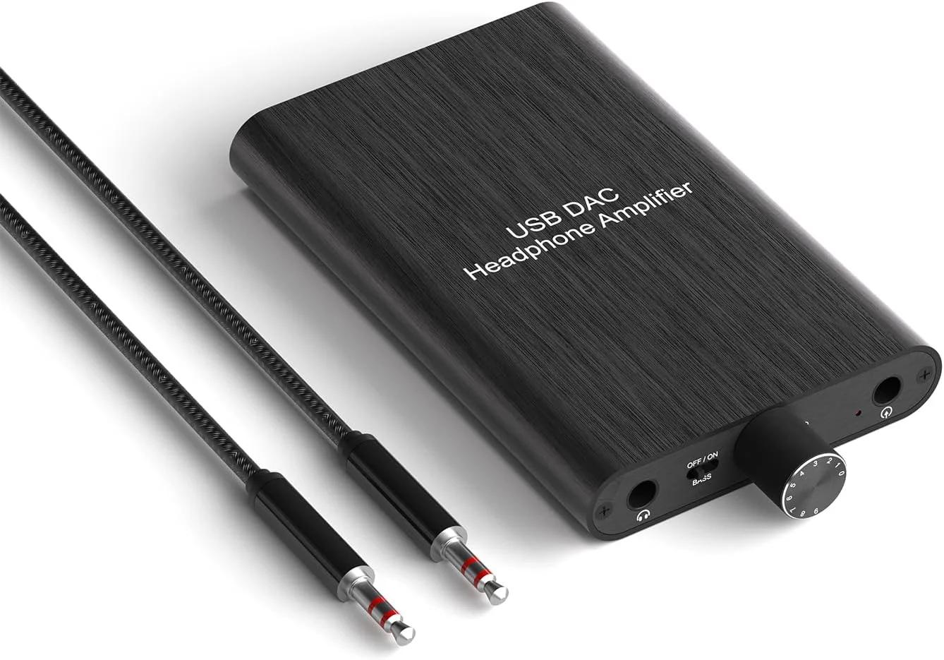تقویت کننده هدفون HiFi با امپدانس 16-600Ω، پشتیبانی از USB-C، ورودی AUX 3.5 میلی‌متری و Type-C، قابل استفاده با تلفن همراه، PS4، PS5، لپ تاپ یا سیستم دسکتاپ