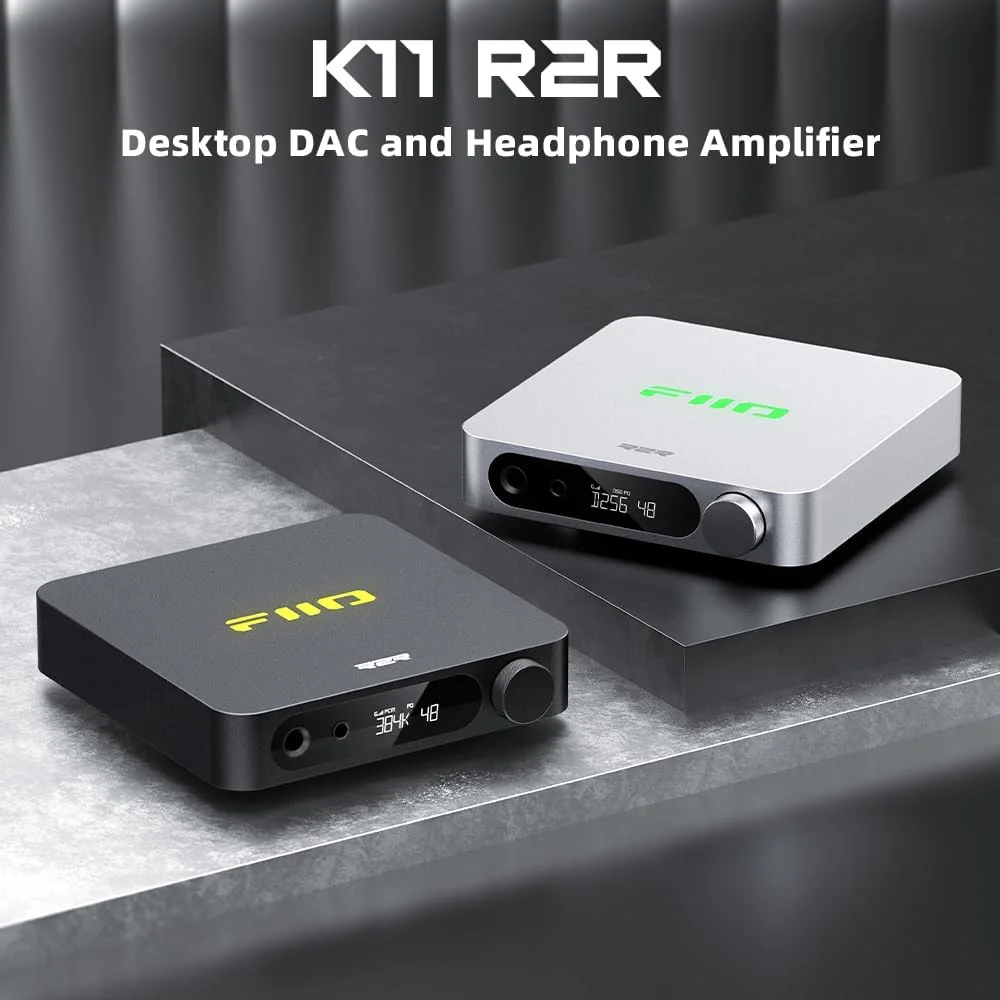 FIIO K11 DAC و آمپلی‌فایر هدفون دسکتاپ فشرده با معماری R2R (مشکی)