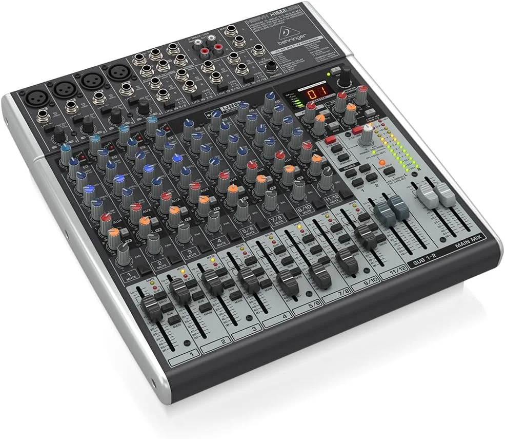 میکسر 16 کانال Behringer Xenyx X1622USB با پری امپ میکروفون XENYX و کمپرسور میکسر 16 کانال Behringer Xenyx X1622USB با پری امپ میکروفون XENYX و کمپرسور