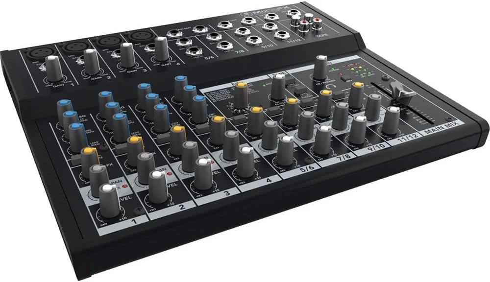میکسر کامپکت 12 کاناله Mackie Mix Series Mix12FX با افکت، مشکی